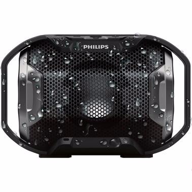 飛利浦（PHILIPS）SB300無線藍(lán)牙音箱 便攜迷你音響 兼容蘋果/三星手機(jī)/電腦/車載小音響 免提通話 黑色