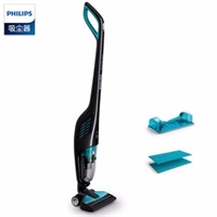 飛利浦（PHILIPS）吸塵器家用無線立式手持吸塵機(jī)大功率車用吸拖一體干濕兩用 黑色FC6401/81-40分鐘18V