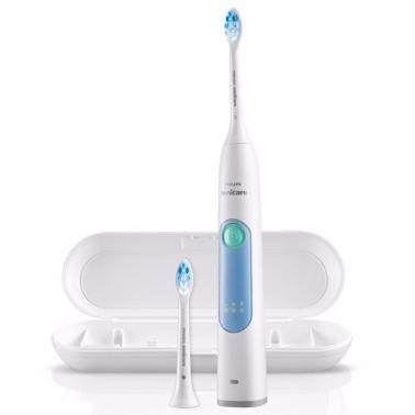 飛利浦（PHILIPS）電動牙刷HX6616/50 成人充電式牙齦護理型聲波震動牙刷 炫感冰藍