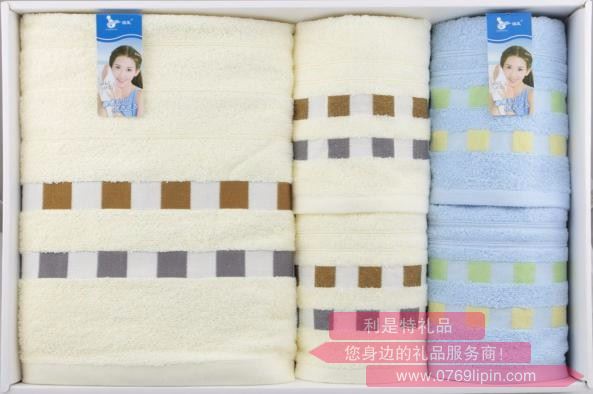 簡適 浴巾1條+毛巾2條+方巾2條組合套裝