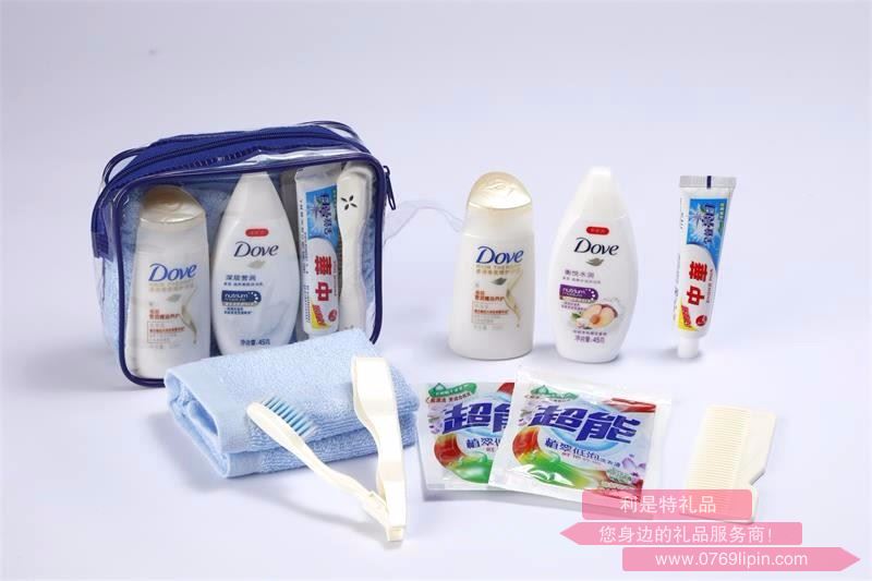 方袋pvc多芬洗漱用品套裝