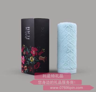 花妖之立盒裝菱形毛巾