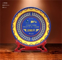 12寸定制類(lèi)人壽獎(jiǎng)盤(pán)工藝擺件