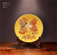 7寸定制類(lèi)喜結(jié)良緣工藝擺件