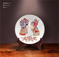 7寸定制類喜結(jié)良緣工藝擺件