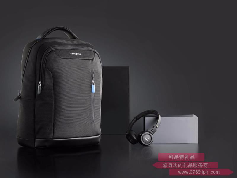 663*09013 新秀麗雙肩包-黑色