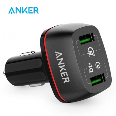 Anker安克 雙口手機(jī)充電器可用車(chē)載充電