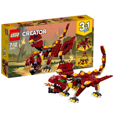 LEGO/樂(lè)高 玩具 創(chuàng)意百變組 Creator 7歲-12歲 神秘怪獸 31073 積木LEGO