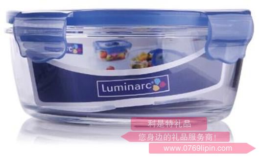 藍(lán)色花朵純凈保鮮盒圓形 920ML  J-5152