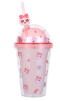 Kakao Friends 閃片吸管雙層杯380mL