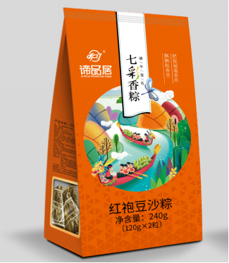 諦品居-紅袍豆沙粽
