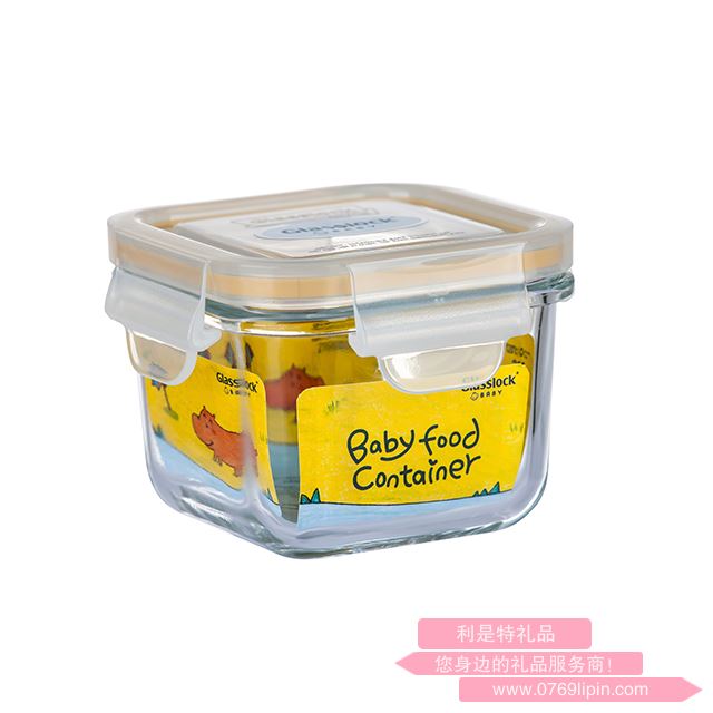 GLASSLOCK 方形嬰兒輔食盒 MCSB-021