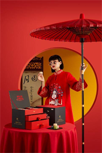 國潮駕到·中糧糧小買創(chuàng)意三層抽屜精裝中秋禮盒B