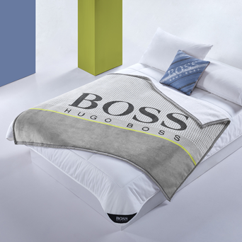 HBMT-020 HUGO BOSS LOGO格紋羊羔絨毯