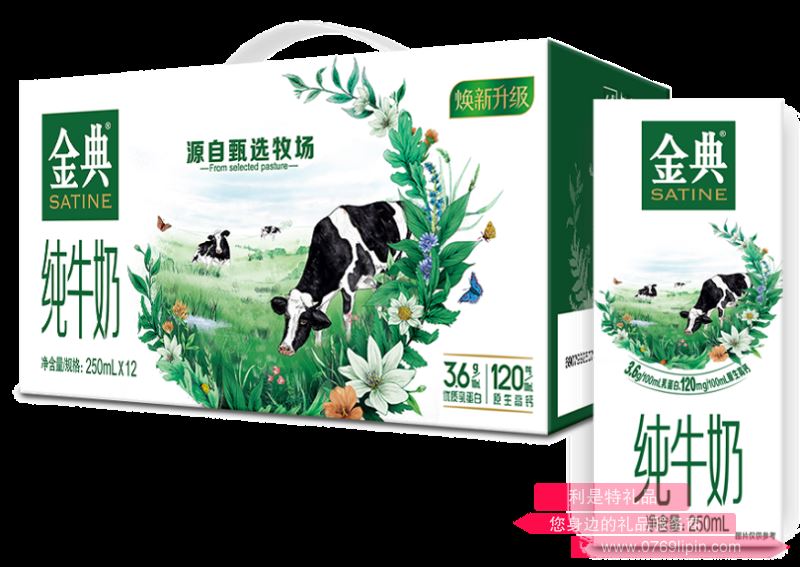 伊利｜金典純牛奶250ml*12