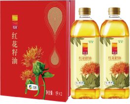中糧悅潤純紅花籽油禮盒
