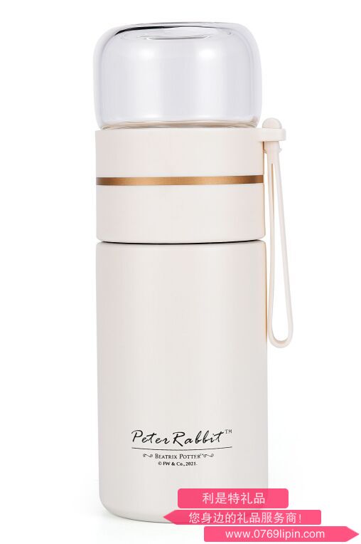 比得兔白瑜茶水分離保溫杯 PR-T1411-2