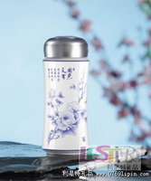 國(guó)色天香保溫杯筆兩件套