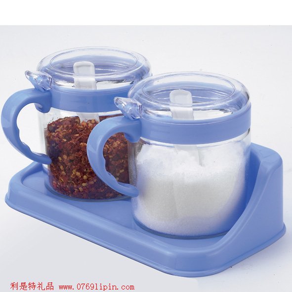 時(shí)尚調(diào)味瓶(玻璃二件套)
