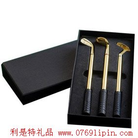 高爾夫鍍金禮品筆