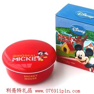 米奇中國紅三入隨意碗