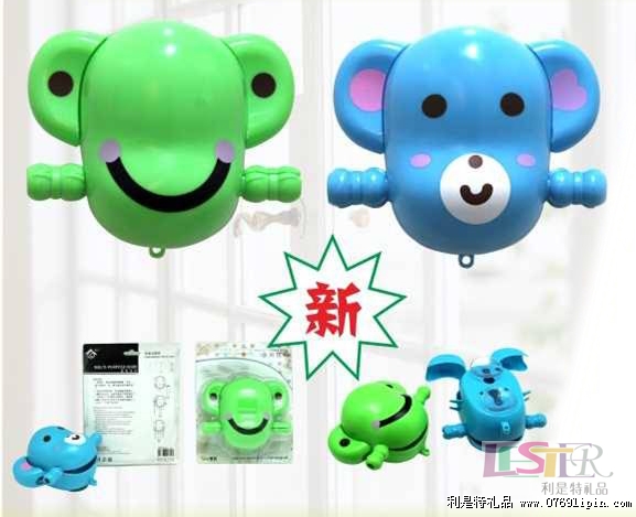 動物頭牙膏牙刷架