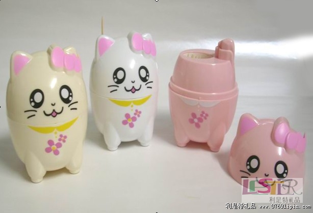 kitty自動(dòng)牙簽瓶