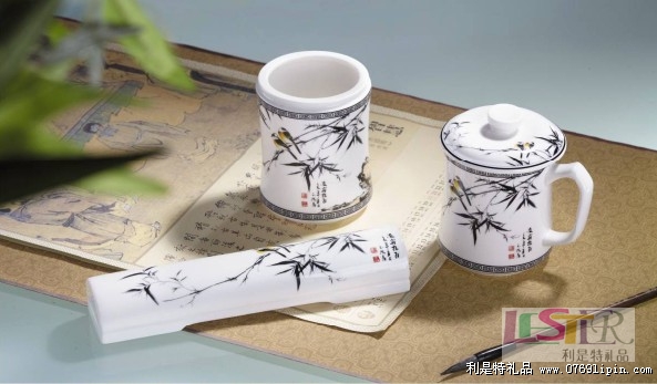 悅  語臺(tái)面杯紙鎮(zhèn)筆筒三件套