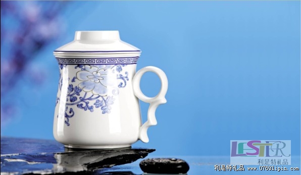 錦上添花骨瓷茶漏杯