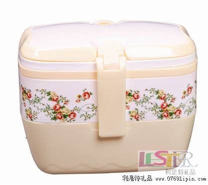 長(zhǎng)方形手提雙層飯盒