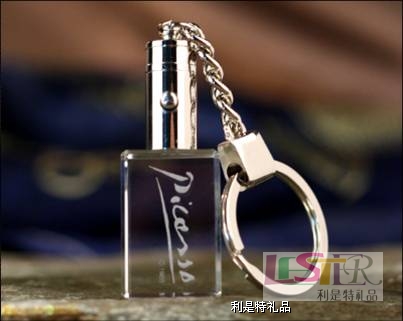驗(yàn)鈔燈鑰匙鏈水晶墜